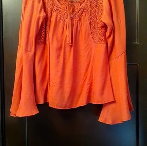New burnt orange blouse